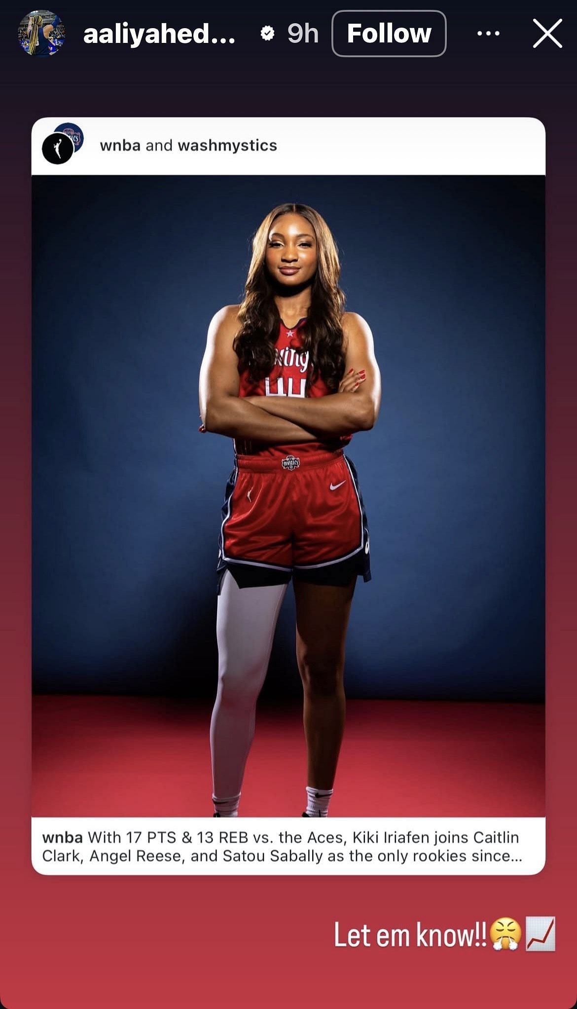 Aaliyah Edwards reacts to historic moment from teammate Kiki Iraifen